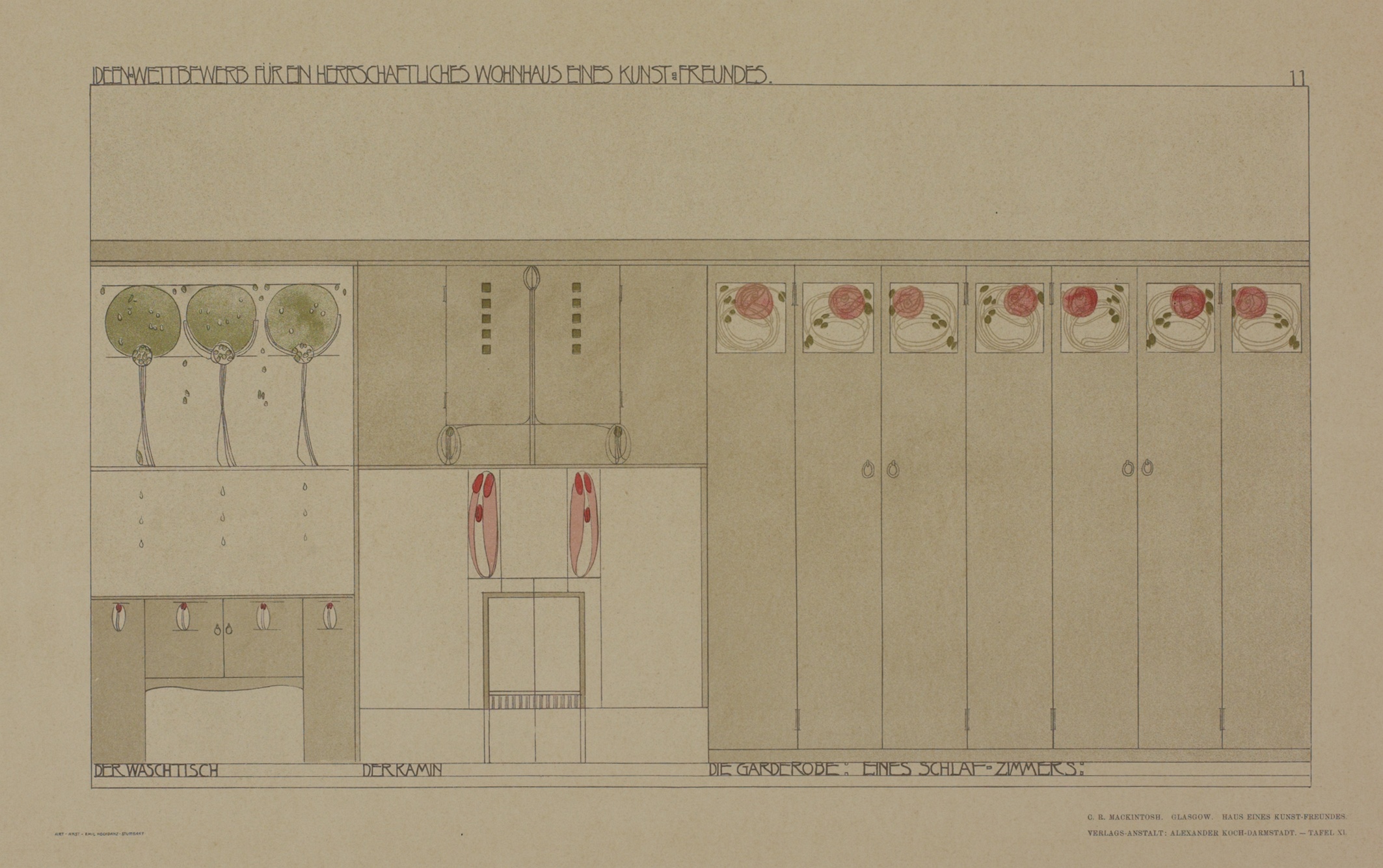 Charles Rennie Mackintosh. Competition design for a house for an art lover