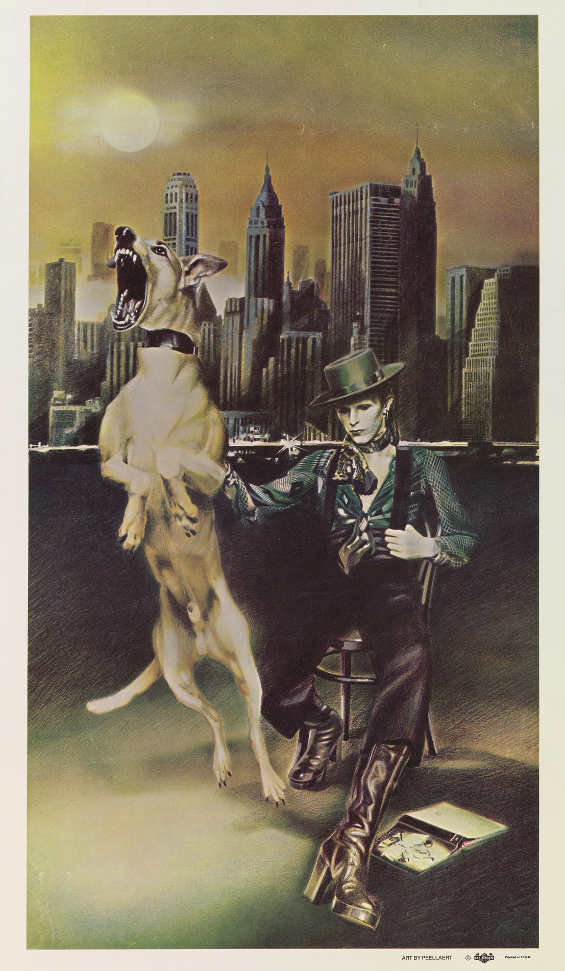 Guy Peellaert. David Bowie, Diamond Dogs. 1974. Source: MoMA