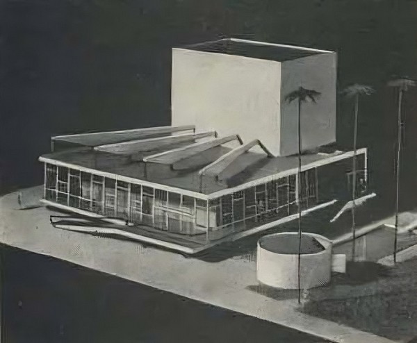Студенческий театр в Рио-де-Жаней-ро. Проект. 1955