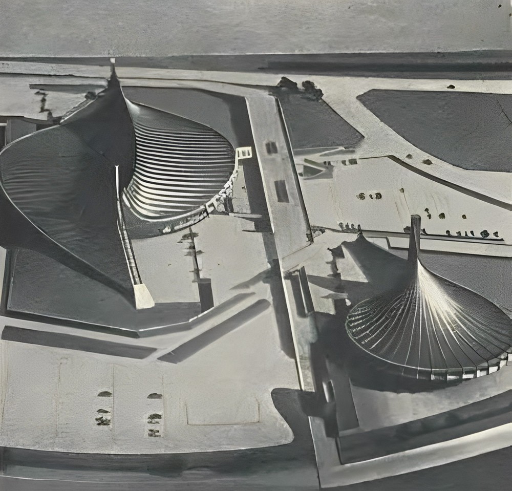 Спортивный олимпийский комплекс Иойоги. Фото с макета. 1964 г.