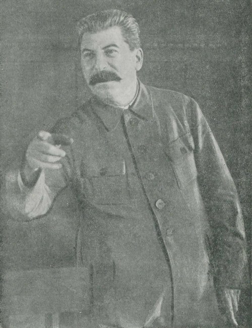 Рис. 2. И. В. Сталин (фото Ф. Кислова). Снимок сделан па II Всесоюзном съезде колхозников-ударников в 1935 г.