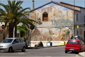Муралес на улицах Сардинии