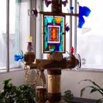 Арт-объект. Стекло дерево. Арт-объект. Стекло дерево.