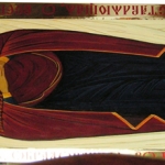 Плащаница Божией Матери, размер: 45x130 см. Ламинат.