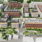 ЖК «Красная площадь» (г. Ижевск, ул. Карла Маркса). Архитектурное бюро «АГ проджект групп» 2018. Конкурсный проект, II-е место (совместно с ООО «РК-Проект»)