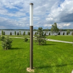 Благоустройство сквера/набережной в Минске (садово-парковые светильники Valley)