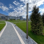 Благоустройство сквера/набережной в Минске (садово-парковые светильники Valley)