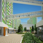 Архитектурный проект студенческого общежития, тип 5, вместимость 1320 человек