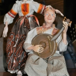 Портретные куклы - Дивчина и хлопец. Керамопластик, текстиль.