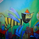 Роспись лестничных пролётов в гимназии. Ижевск