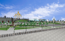 Проект Красной площади, Сарапул. Архитектор: Вера Кузнецова